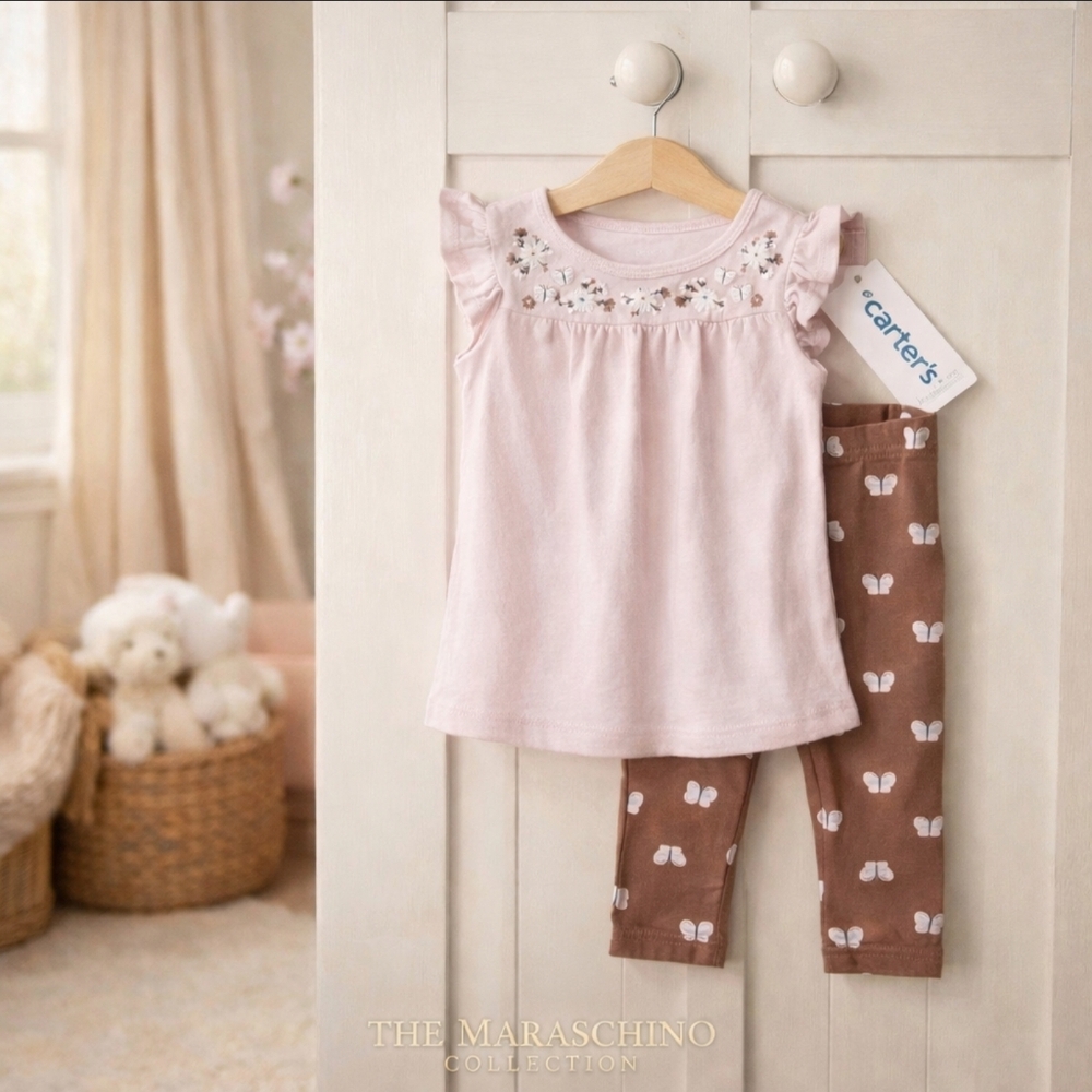 Carter’s Butterfly Spring Set | 2T | NWT
